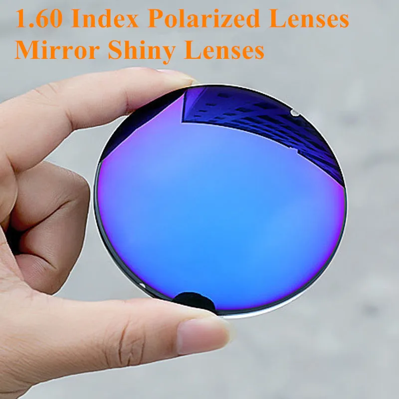 

1.60 Index Prescription Sunglasses Polarized Lenses Mirror Shiny Sunglasses Lenses for Myopia/Hyperopia Anti UVA/UVB Anti Glare