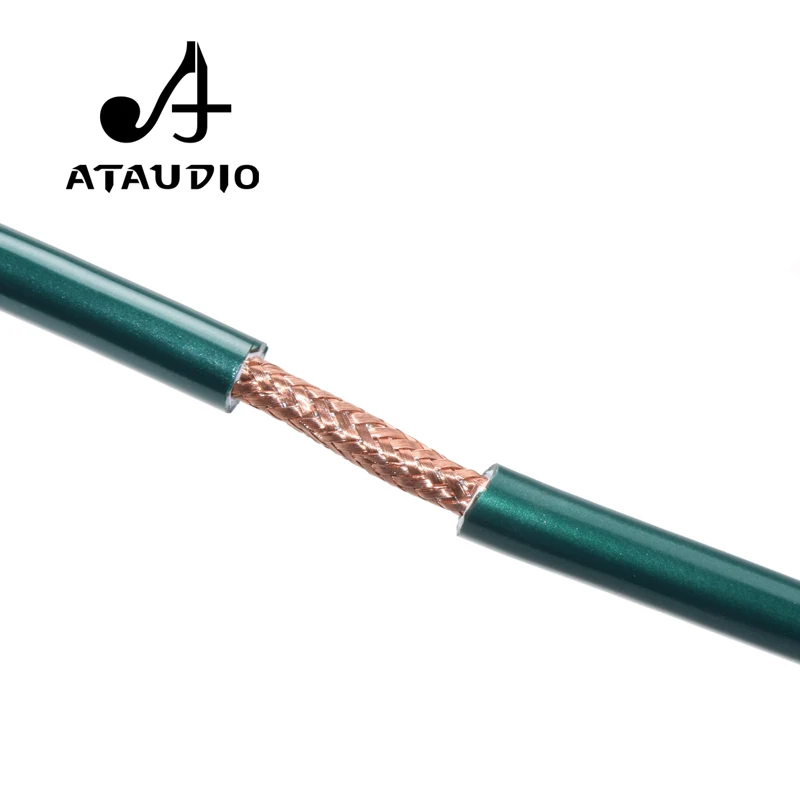 Y образный сплиттер ATAUDIO Hifi 3 5 мм на 2RCA стерео аудио кабель Hi Fi для аудиофила