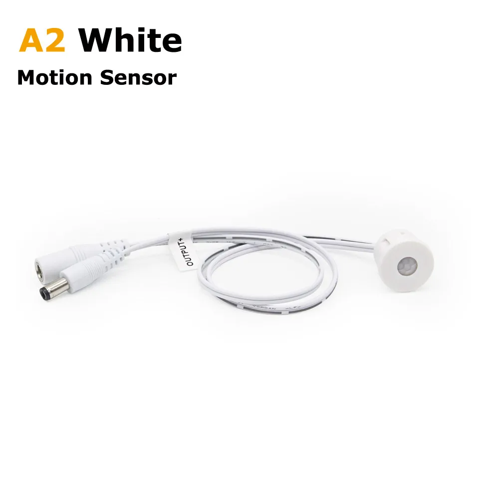 Model A2 White Датчик движения 12 В светильник 12 вольт сенсорный датчик движения DC 12 В светодиодный инфракрасный автоматический светодиодный светильник - Цвет: Model A2 White