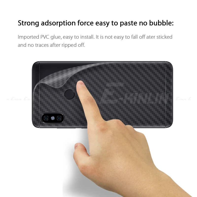 5 шт. 3D задняя крышка из углеродного волокна пленка для Xiaomi PocoPhone F1 Redmi Note 7 6 4 4X 5A Prime