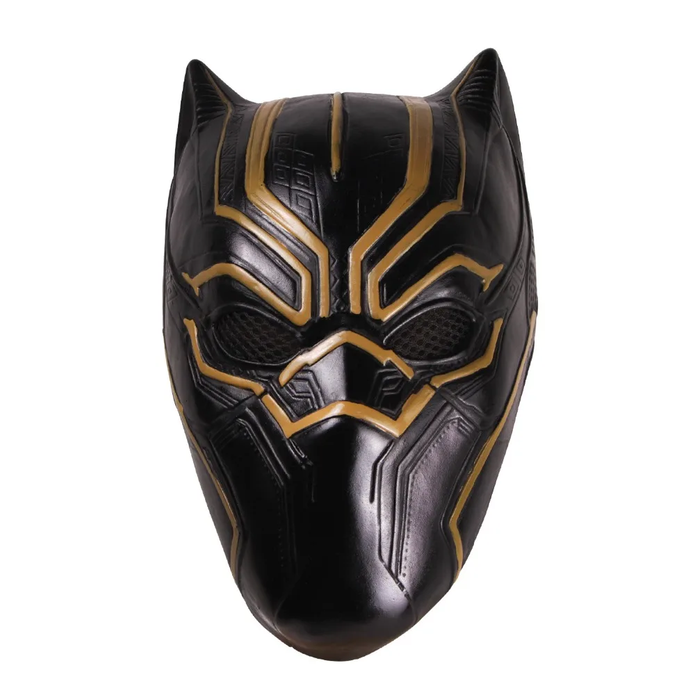Хэллоуин Черная пантера фильм Deluxe Gold Erik Killmonger Supervillain версия маски