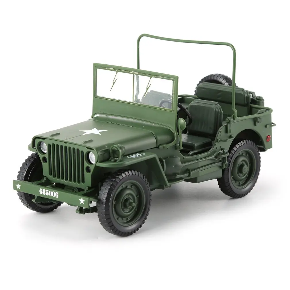 Литая из сплава 1:18 для Jeep военная тактика открытые панели капюшона раскрытия