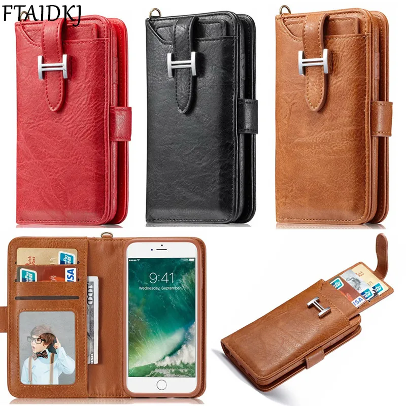 FTAIDKJ многофункциональный флип-чехол для карт кошелек из искусственной кожи сумка