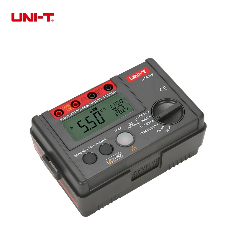Фотоэлемент UT501B тестер изоляции сопротивления AC напряжения PI DAR Meter 250V/500V/1000V 0% ~ 10%