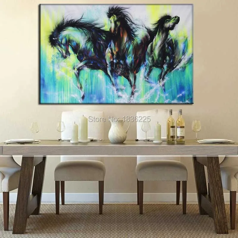 Высокое качество низкая цена художественные картины бегущая лошадь фотообои