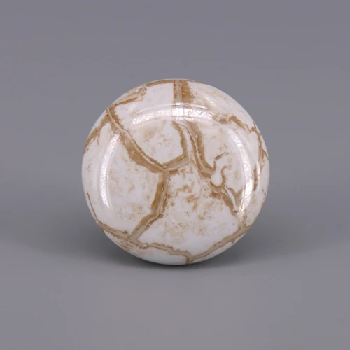 Marble 1 шт. круглые керамические ручки, используемые для дверей шкафа, ящиков, комодов, декоративной детской комнаты белый/кракле/мрамор Ручка Потяните - Цвет: Marble