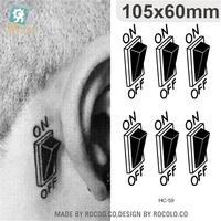 body art waterproof temporary tattoos for men and women personality 3d switch design small tattoo sticker wholesale hc1059