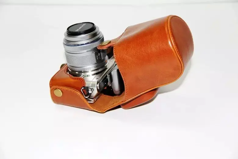 Сумка для камеры из искусственной кожи чехол Olympus Pen EPL5 E PL5 EPL6 PL6 EPM2 с плечевым