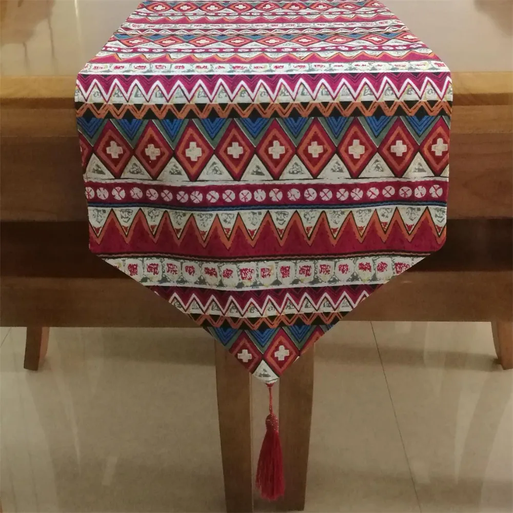 

Bohemian Style Table Runner Table Cloth Cover Home Decor Dining Room Restaurant Table Wedding Party Decoration
