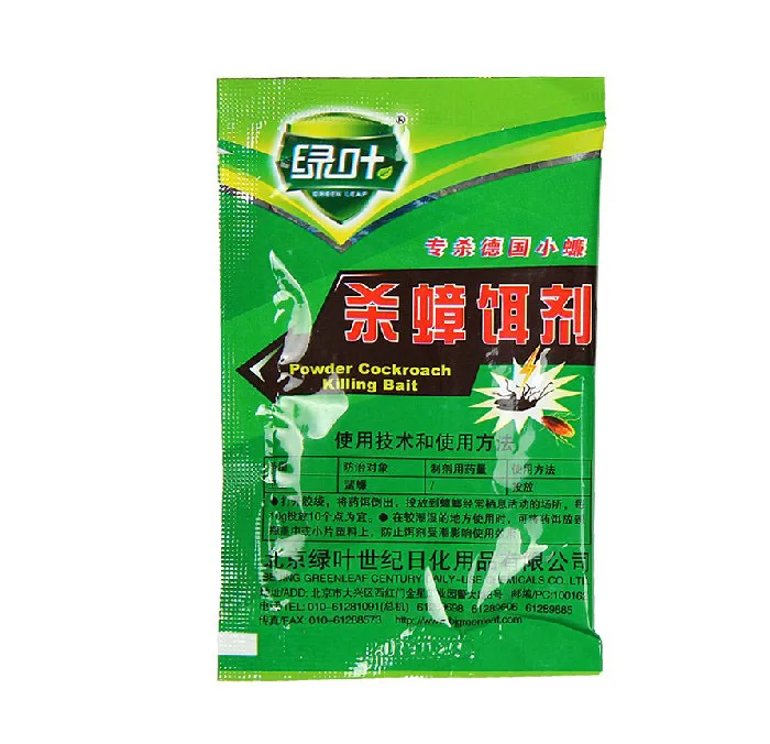 Мощная бомб подлинные приманки для тараканов с зелеными листьями муравья