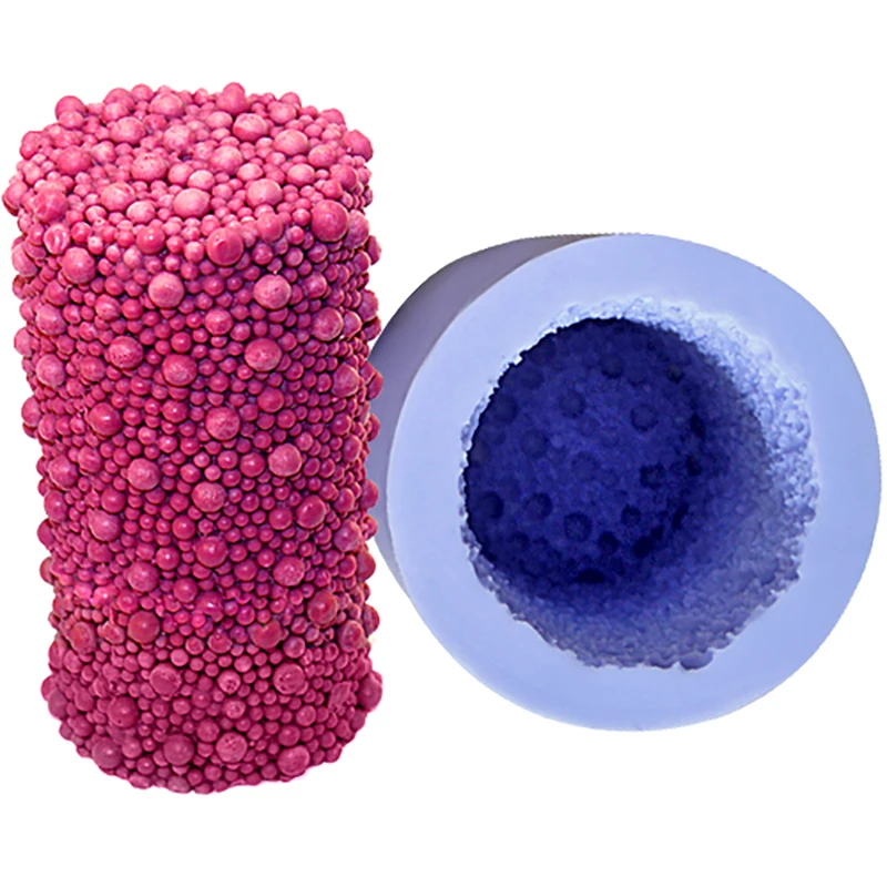 Силиконовая форма для свечей Nicole в форме пузырьков цилиндрической формы DIY