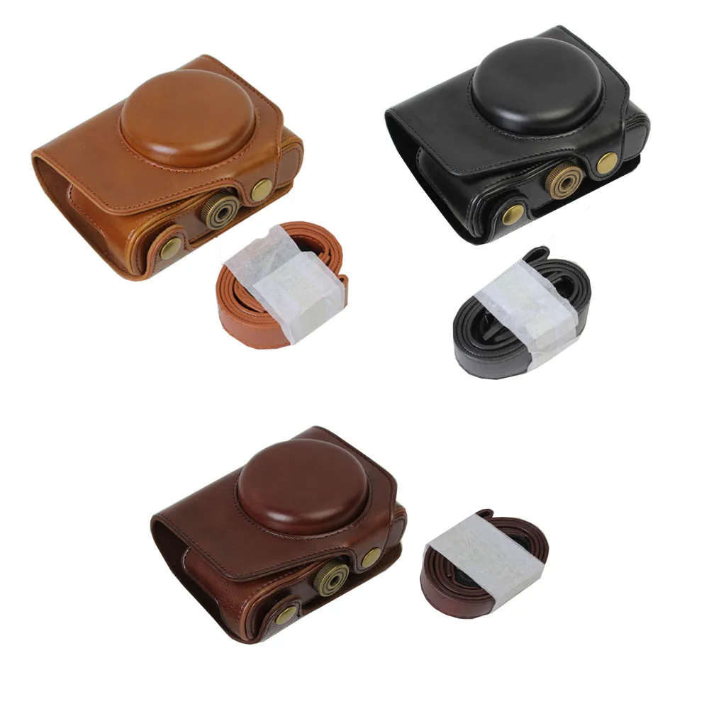

Camera Video Case For Panasonic LX10 LUMIX LX10 DMC-LX10 PU Leather Camera Bag Body Set Cover