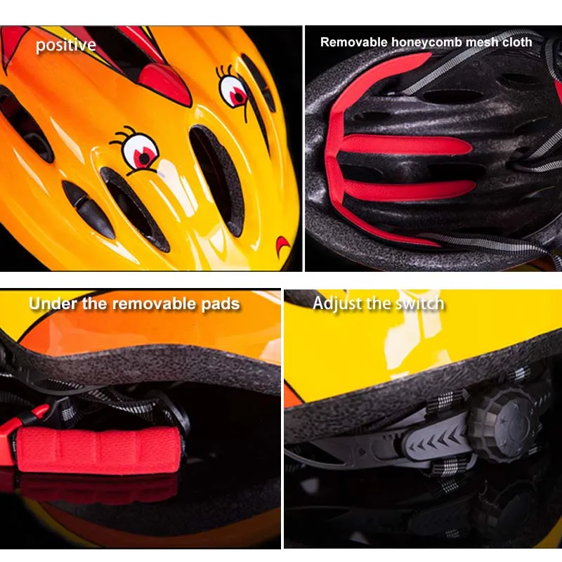 Dreetino велосипедный шлем 2017 детский безопасный дорожный MTB мультяшный 4 цвета|bicycle