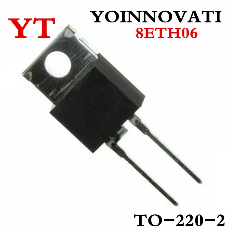 50 шт./лот 8A600V 8ETH06 TO-220 DIODE GEN PURP 600V 8A труба быстрого восстановления лучшего качества