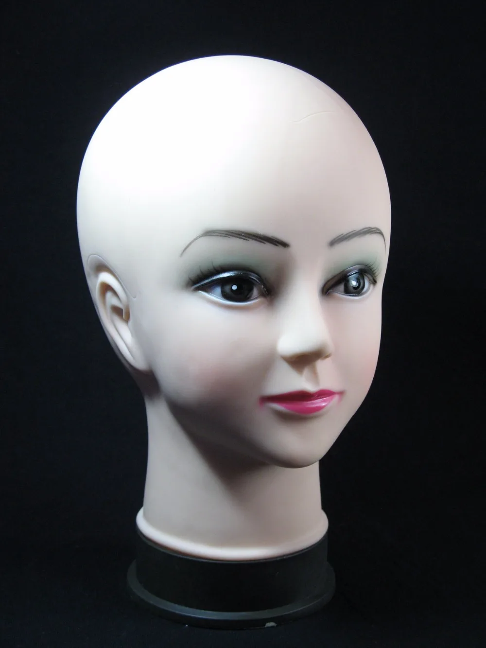 Высокое качество реалистичный пластмассовый манекен женщина голова манекена