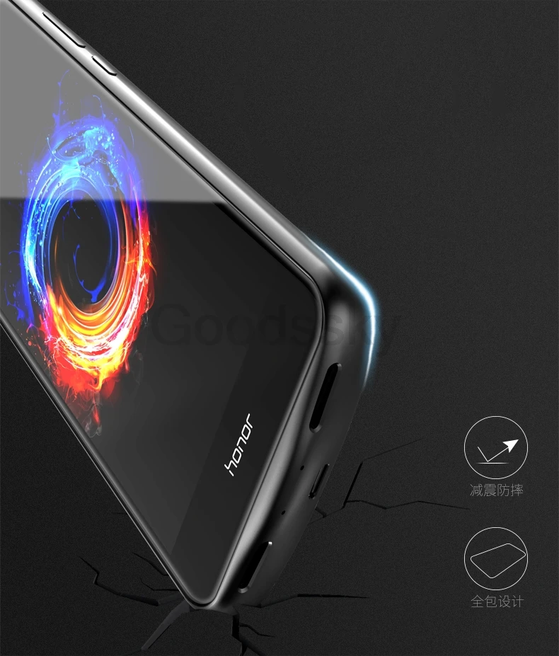Силиконовый противоударный чехол для huawei Honor 7X, чехол для зарядки, задняя крышка, тонкий внешний аккумулятор, чехол s или huawei Honor 6X