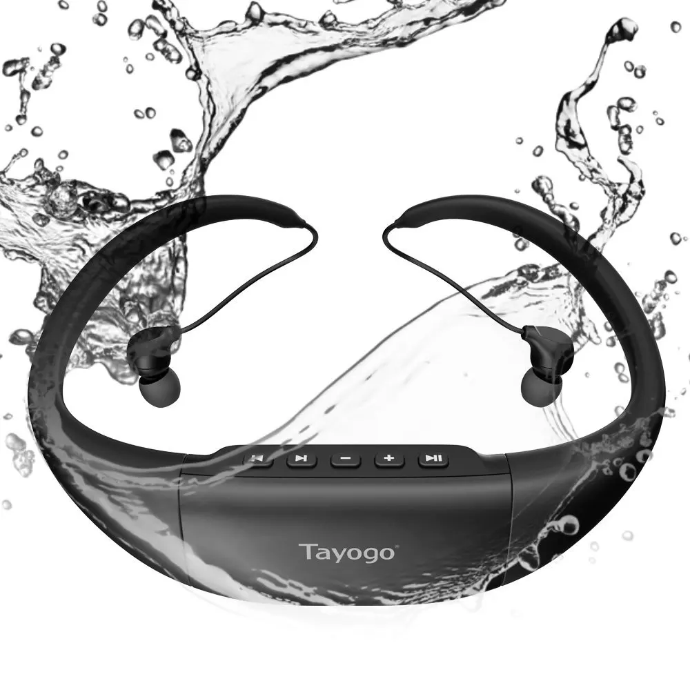 Tayogo Водонепроницаемый IPX8 MP3 музыкальный плеер Bluetooth Наушники | Отзывы и видеообзор