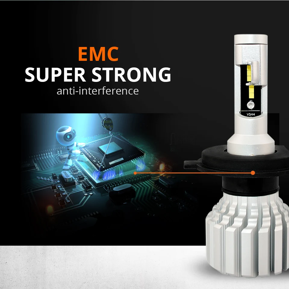 Partol H4 H7 H11 9005 9006 светодиодные фары Противотуманные автомобиля 60 Вт 7000LM 6500 K