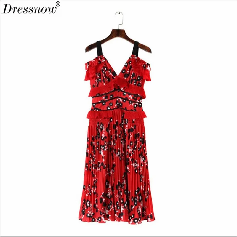 Dressnow женское платье средней длины с рюшами в стиле бохо сексуальное открытой