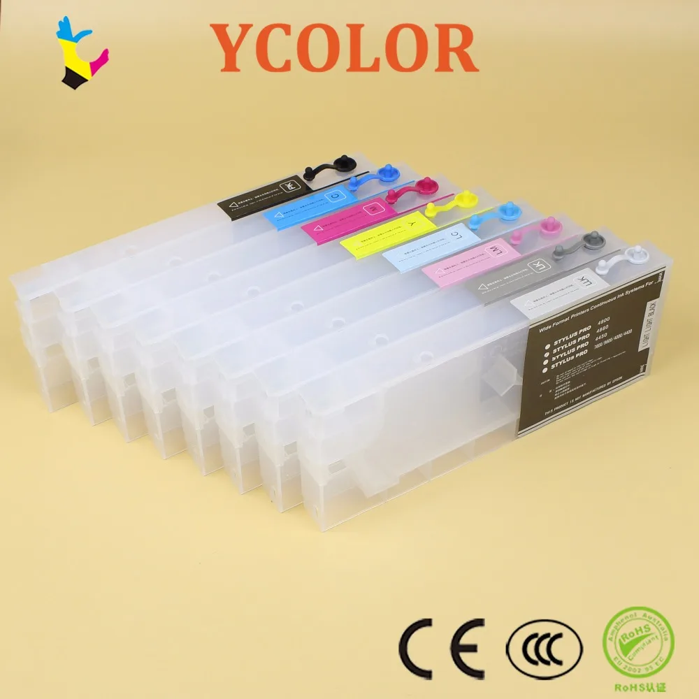

Free shipping 4880 ink cartridge for Epson stylus pro4880 ink refill cartridge 300ml 8 pcs/lot