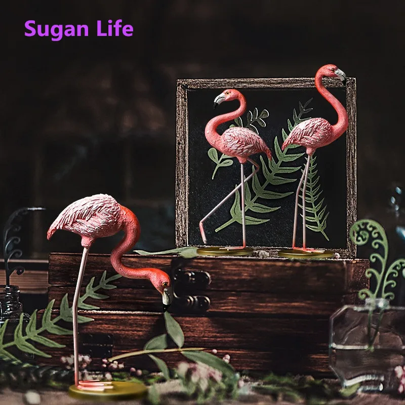 Sugan Life Розовый фламинго милое украшение в форме животного для домашнего сада