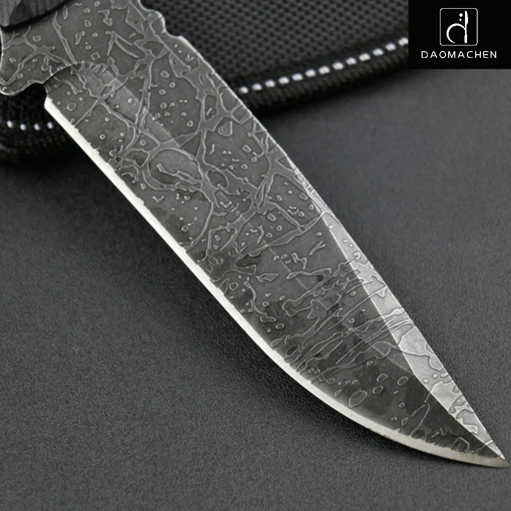 2017 DAOMACHEN Forging Fixed Blade Knife Hunting Stone Washing Black Camping Tactical Tool Free Shipping | Инструменты