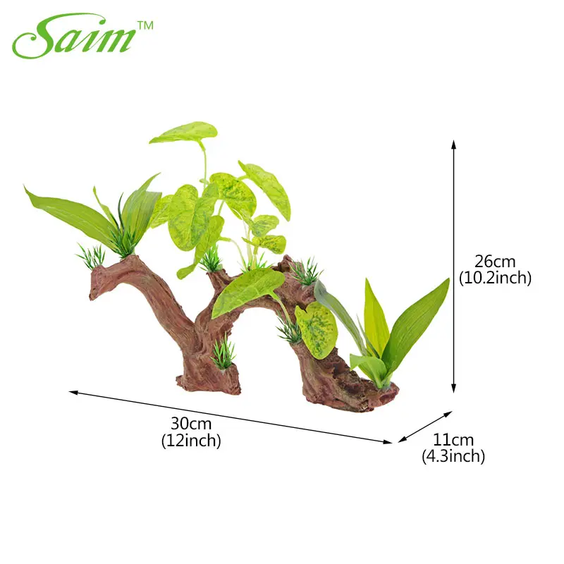 Искусственные растения для аквариума Saim украшения имитация корней с плавающими