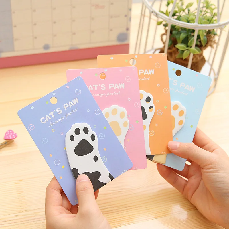 Корейский Kawaii Кошачий коготь Липкие заметки креативный пост блокнот Filofax DIY