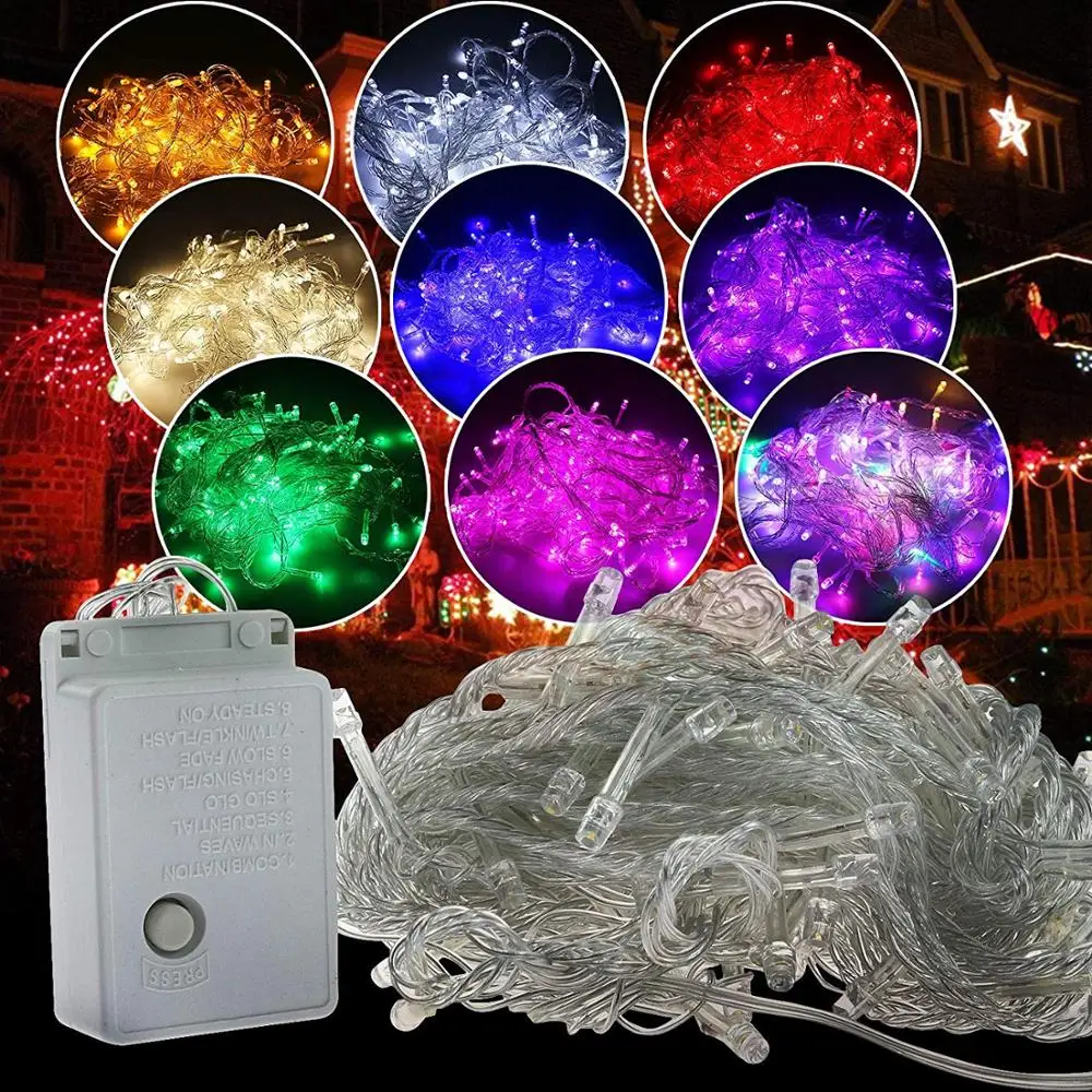 

LED light string 10m 20m 30m 50m 100m waterproof outdoor 220V / 110V for Christmas party wedding festival outdoor decoration