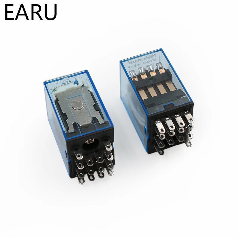 1 шт. MY4NJ электронное Микро Мини электромагнитное реле 5A 14PIN катушка 4DPDT DC12V 24V AC110V