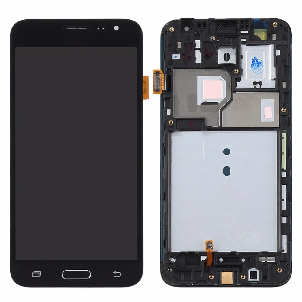 Для Samsung J3 2016 LCD J320F J320FN J320M ЖК дисплей сенсорный экран дигитайзер Рамка Главная