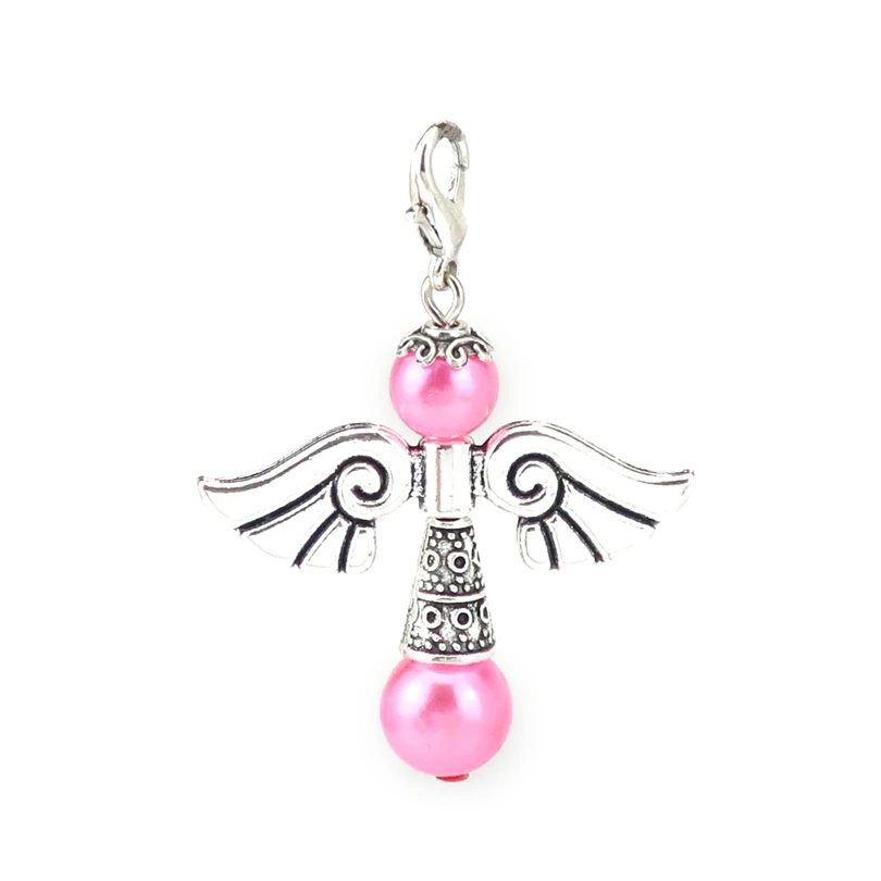 12X Charm Guardian Angel Wings Pendant Necklace Diy Fashion Jewelry 48*36mm Pendants Accessories For 22541 | Украшения и