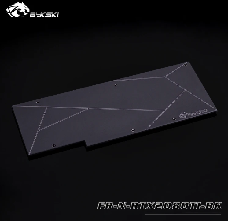 Bykski металлический бэкплейт используется для NVIDIA RTX 2080Ti/2080 Founders Edition Block/совместим только с Bykski RTX2080TI/2080 толщина 3 мм