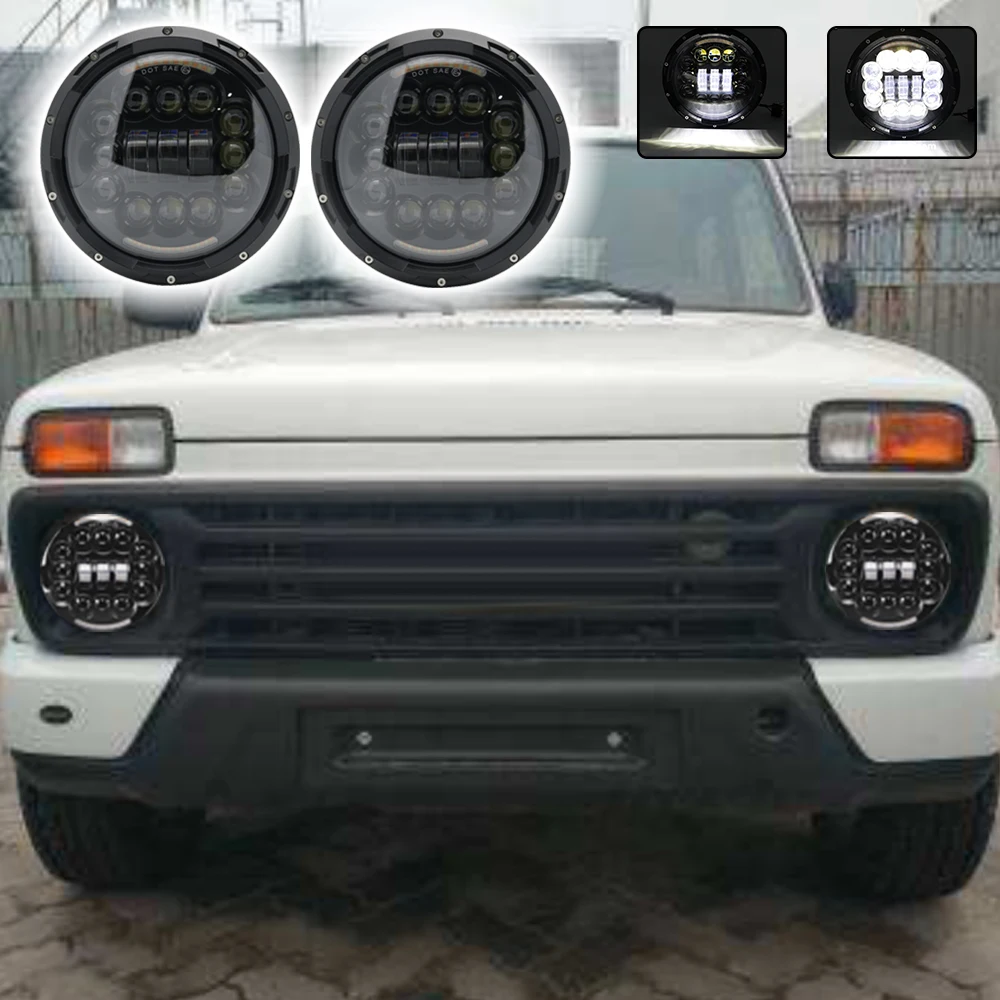 Для Lada Niva Hummer H2 светильник 7 &quot90 Вт светодиодный проектор головной для Jeep Wrangler JK TJ