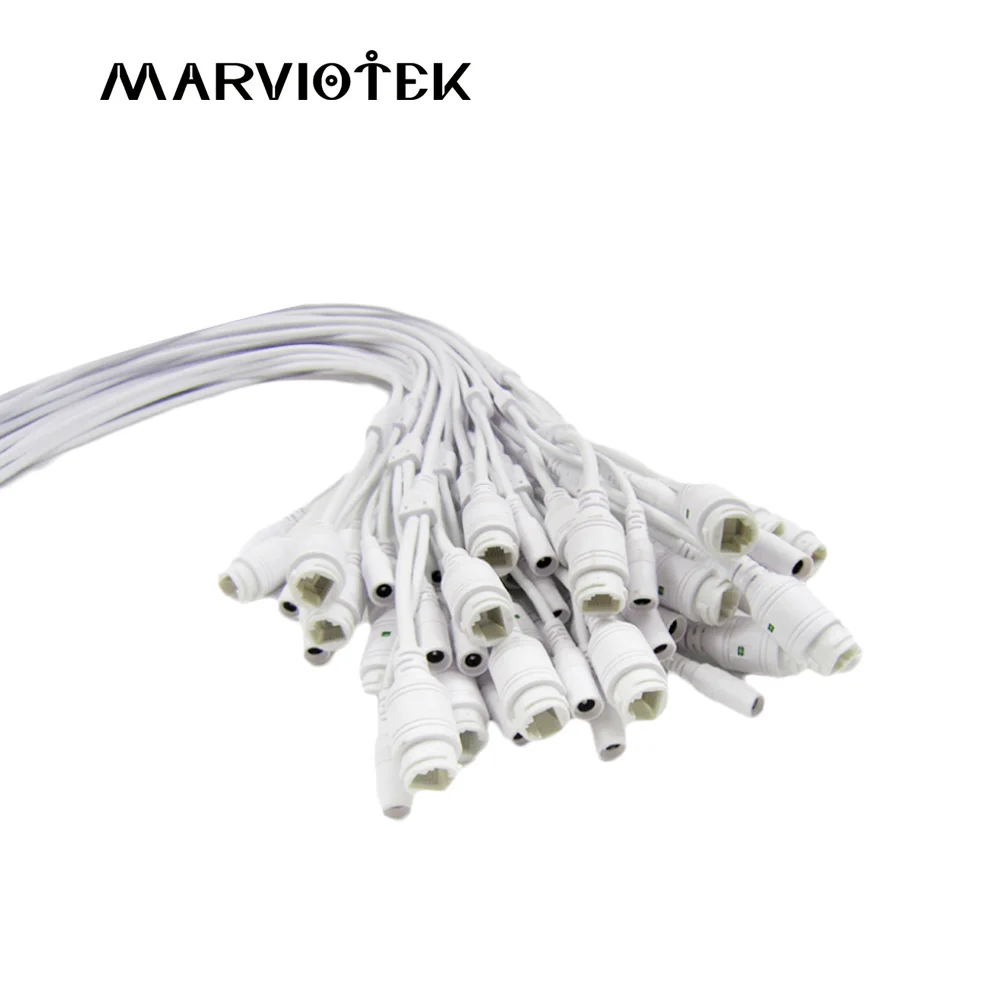 Ip-камера модуль видео Мощность cctv кабель с rj45 и dc 12 В порт, поддержка ip-камеры хвост провода 720p 1080p 3/4/5/6mp