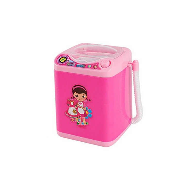 2PC exquisite Makeup Brush Cleaner Device Automatic Cleaning Washing Machine Mini Toy Children's washing machine toys product - Цвет: 2PC