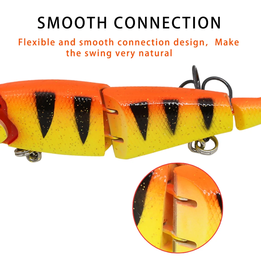 Hunthouse рыболовные жесткие приманки шарнирная приманка swimbait 4 секции 4 рыболовные приманки 120 мм тонущий окунь Щука de peche leurre