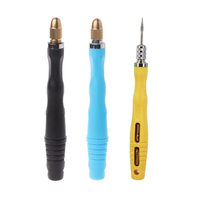 

Multipurpose Needle File Handle Kit With 4 Brass Chucks For Hand Hobby Metal Glass Stone Wood Carving