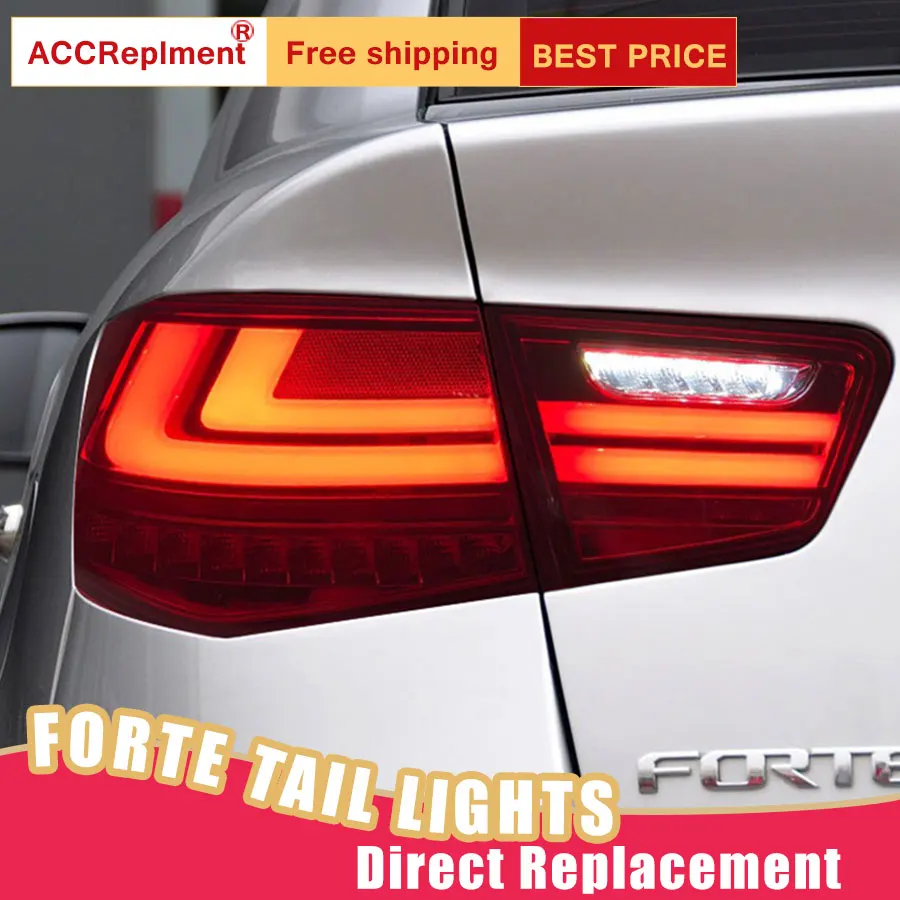 Автомобильный Стайлинг светодиодный задний фонарь для Kia Forte светильник s 2010 2013 DRL