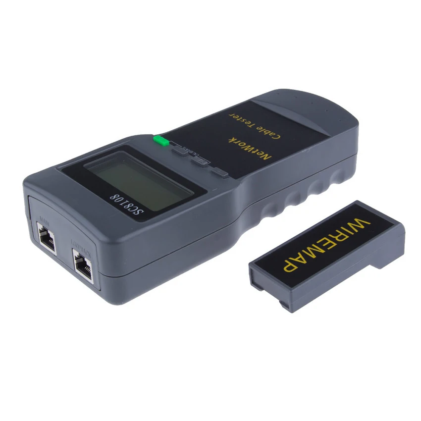 KELUSHI Portable Multifunction Wireless Network Tester SC8108 LCD Digital PC Data Network CAT5 RJ45 LAN Phone Cable Tester Meter