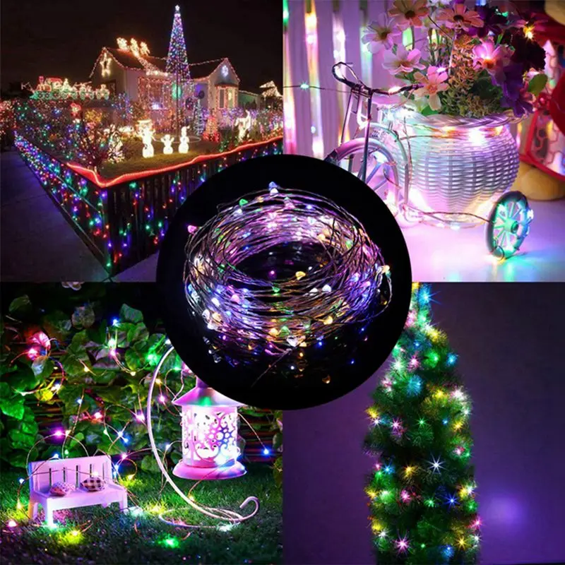 2/5/10 м Led USB 5 в питание медная проволока гирлянда водонепроницаемые сказочные огни
