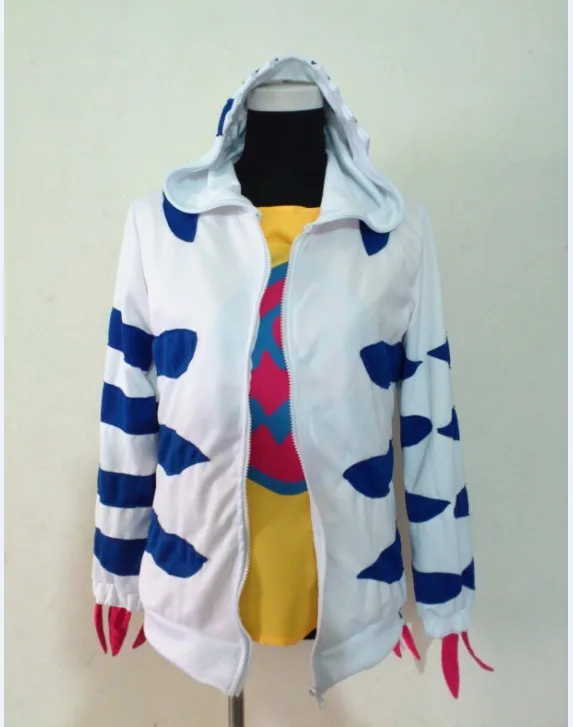 Digimon Adventure Gabumon Garurumon толстовка с капюшоном для костюмированной вечеринки|shirt
