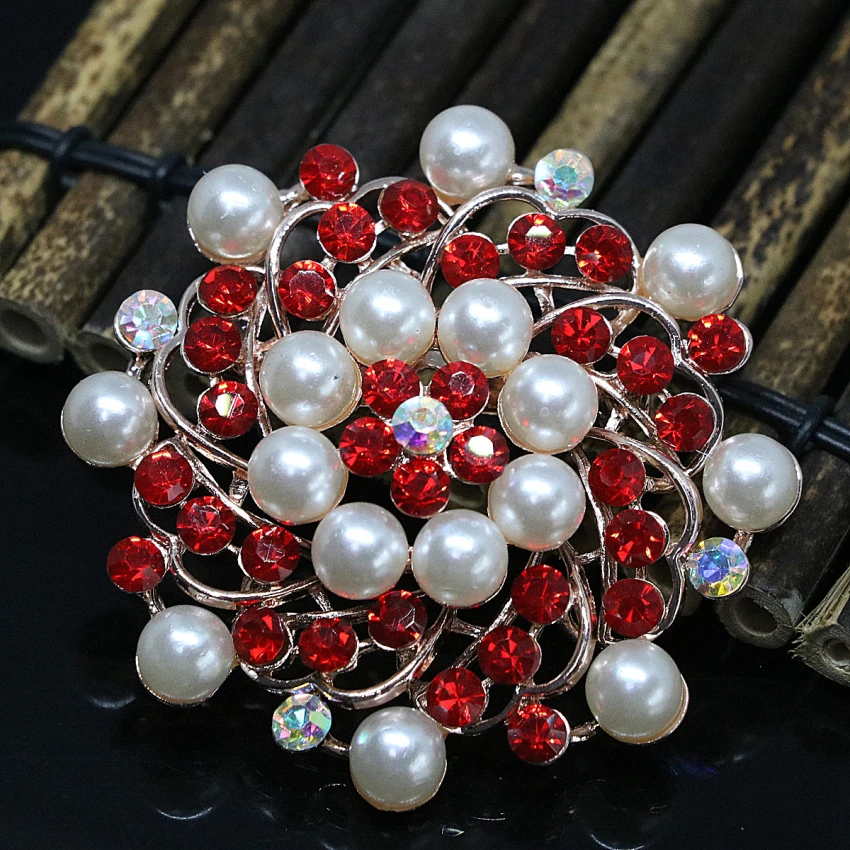 Новый магазин при фабрике 58 мм круглый цветок броши для женщин 8 видов цветов