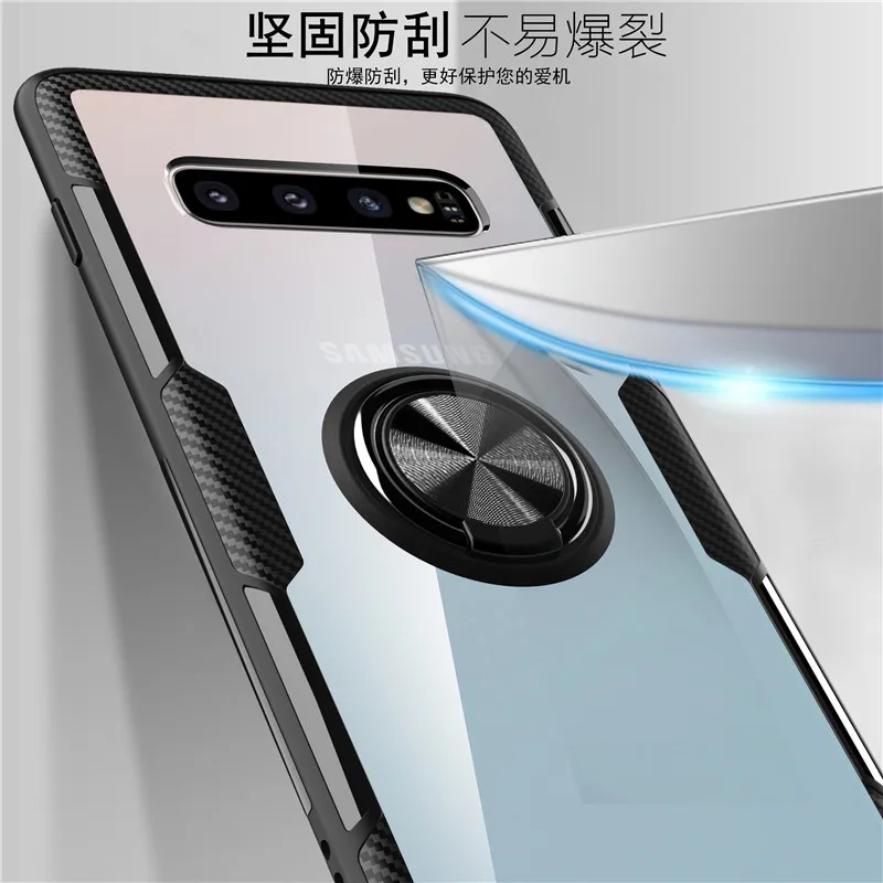 Чехол из закаленного стекла для Samsung Galaxy S9 S10 Note 9 10 Plus M10 M20 M30 чехол с магнитным