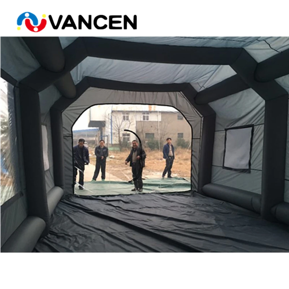 

10*5*4m black inflatable paint booth cabin tent cash commodity for sale