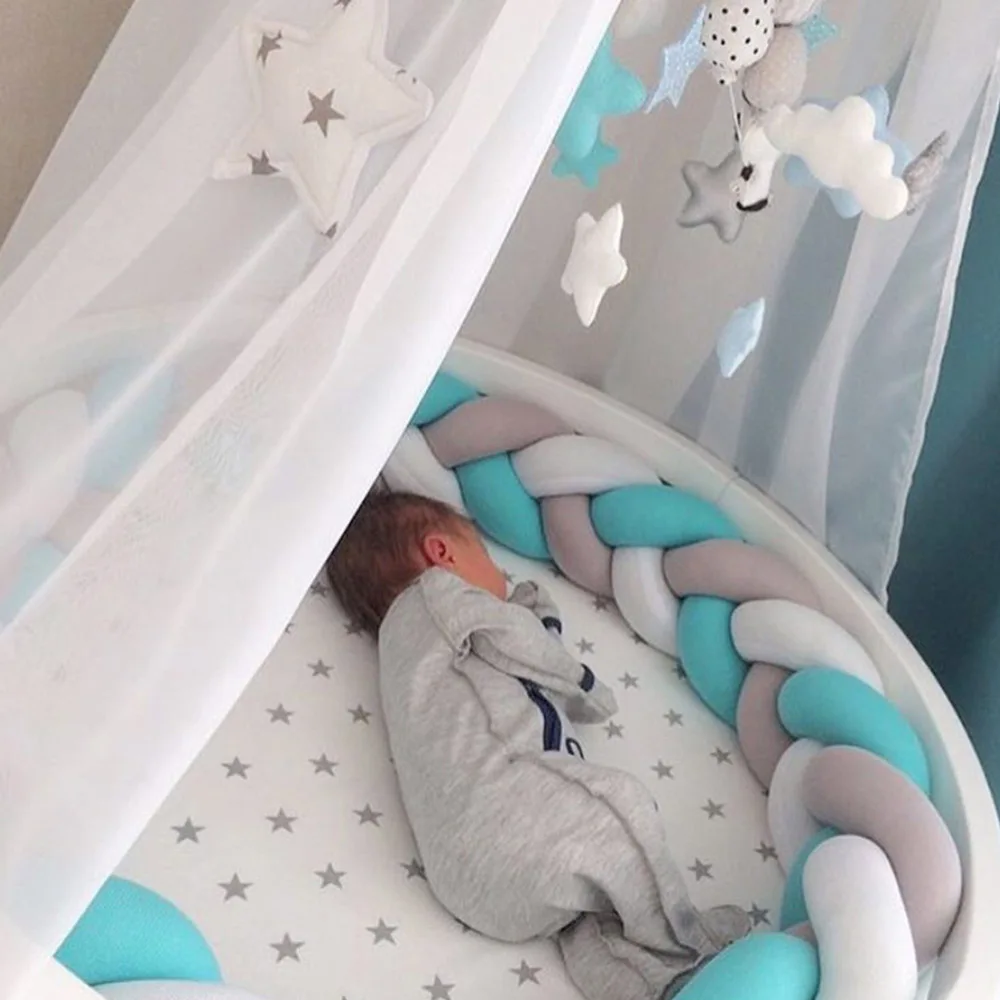 1 5 M/2M для новорожденных Детский Комплект постельного белья 2 Цвета плетеная