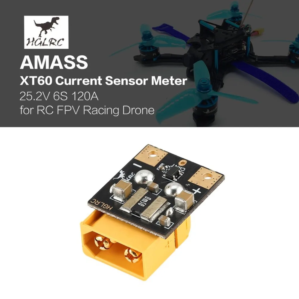 HGLRC AMASS XT30 XT60 HGLRC Датчик тока для радиоуправляемого дрона FPV Racing Multirotor RC модели запчасти