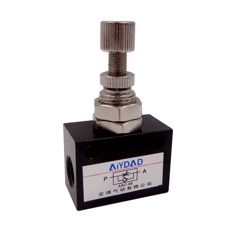 

Pneumatic Air ASC Series Pipe Bore Flow Control Valve ASC-06 ASC-08 ASC-10