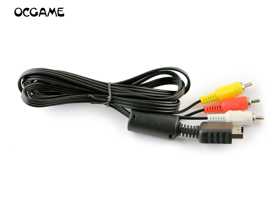 OCGAME 10 шт./лот Высококачественный Новый AV аудио видео кабель для PlayStation PS2 PS3