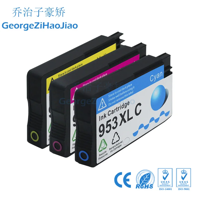 953XL 5 XCMY совместимый чернильный картридж 953 для hp pro 7740 8210 8218 8710 8715 8718 8719 8720 8725 8728 8730